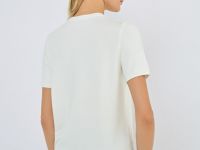 Базовый джемпер с коротким рукавом, Белый