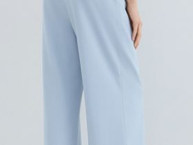 Прямые классические брюки, Голубой