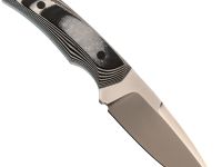 Нож Pocket Wolf Мини Тактик, сталь CR 8, рукоять G10, черно-белый, ножны с рисунком