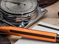 Ручка шариковая Kaweco AC Sport 1,0 мм, корпус красный с черными вставками