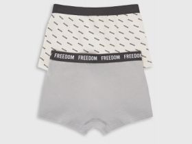 Трусы для мальчиков, 2 шт., Серый