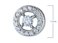 Подвеска из белого золота э4712пд10177400