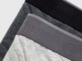 Базовые трусы-брифы, 2 шт., Серый