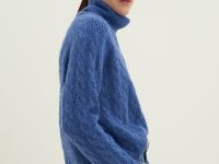 Свитер с косами с добавлением шерсти