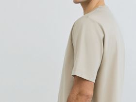 Футболка из мерсеризованного хлопка, Бежевый
