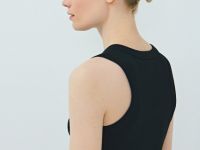 Базовая майка в рубчик, Черный