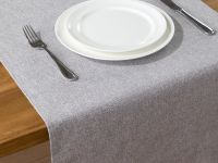 Скатерть-дорожка Листья/Fogliame, серая