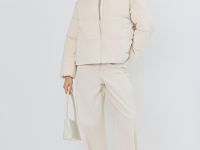 Утеплённая куртка из вельвета, Бежевый