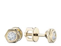 Пусеты из желтого золота э0312пс03210203