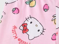 Розовая пижама с принтом Hello Kitty для девочки Глория Джинс