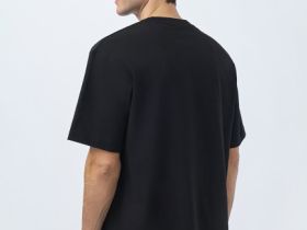 Футболка с текстовым принтом, Черный