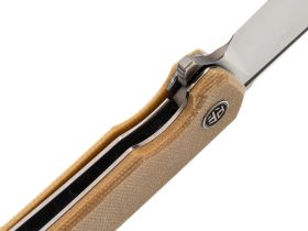 Складной нож Petrified Fish Tunny PFB05BRMS, сталь Sandvik 14C28N, рукоять микарта