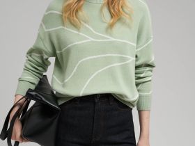 Легкий удлиненный джемпер с хлопком