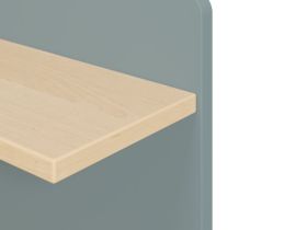 Полка Арчи 2-45x45 Серо-зеленый/Береза