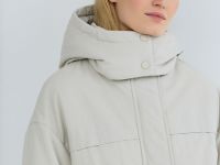 Куртка-парка с капюшоном, Бежевый