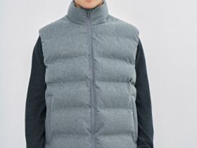 Стёганый утеплённый жилет, Серый