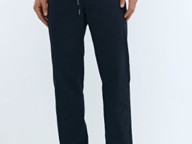 Брюки с эластичным поясом, Синий