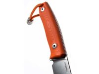 Нож с фиксированным клинком LionSteel M1 GOR, сталь M390, рукоять G10, оранжевый