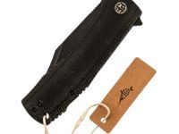 Складной нож Petrified Fish Victor Black, сталь K110, рукоять микарта