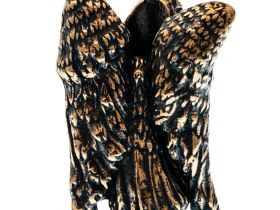 Бусина для темляка Ворон с черепом, бронза