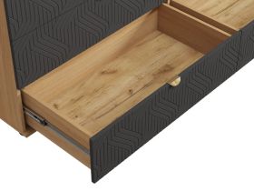 Комод Монблан 185x76 Косы Графитовый