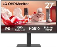 Монитор 27" LG 27BA45QB-B 2560x1440 LED 16:9, IPS, 350cd, 1000:1, 178гр/178гр, DP, HDMI, 75Hz, HAS, Pivot, black