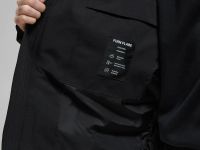 Оверсайз пуховик с воротником-стойкой