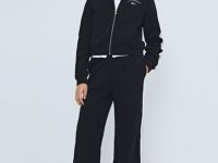 Широкие трикотажные брюки для девочек, Черный