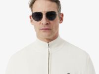 Мужской свитер Lacoste на молнии из органического хлопка