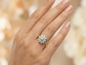 Кольцо из комбинированного золота э4812кц09160400