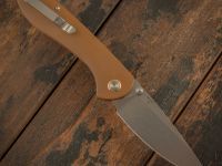 Складной нож CJRB Feldspar, сталь D2, Brown G10