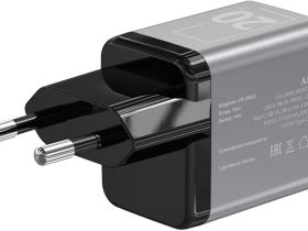 Зарядное устройство Akai CH-6A32 USB/USB-C 20 Вт Серое