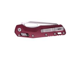 Складной нож Microtech MSI 210-10APFLMR, сталь M390MK, рукоять алюминий, бордовый
