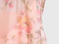 Платье А-силуэта с принтом, Оранжевый