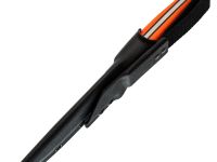 Туристический нож Универсал, сталь AUS-10Co, рукоять оранжевый G10