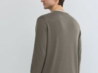 Джемпер с имитацией футболки, Коричневый