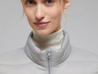 Стеганый пуховик с натуральным пухом