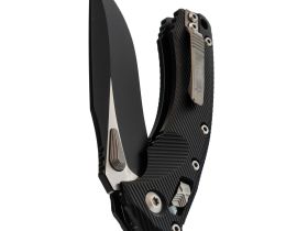Складной нож Microtech Amphibian, сталь М390 с покрытием, рукоять алюминий, черный