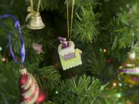 Игрушка деревянная "IDH Center" Домик с ногами Санта Клауса 90YY61 504