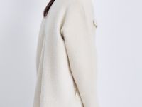 Жакет с высоким ворсом и нагрудными карманами