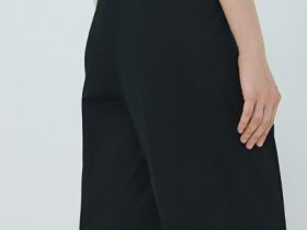 Шорты со складками, Черный