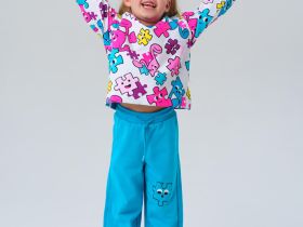 Комплект трикотажный для девочек: толстовка, брюки