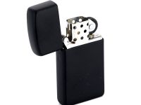 Зажигалка ZIPPO Black Matte, латунь с порошковым покрытием, черный, матовая, 30х55х10 мм