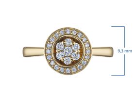 Кольцо из желтого золота э0312кц06150100