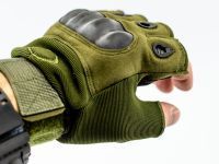 Тактические  перчатки без пальцев, армейские , размер L