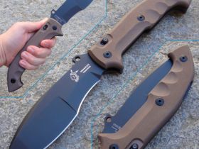 Складной нож Fox Meskwaki Tracker, сталь N690 DLC, рукоять стеклотекстолит G-10, коричневый