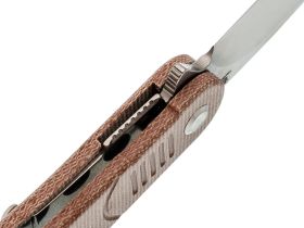 Складной нож Tenable Einar, сталь NItro-V, рукоять микарта, коричневый