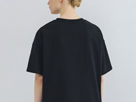 Футболка оверсайз из плотного хлопка, Черный