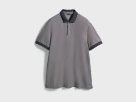 Поло из шелковистого пике, Коричневый