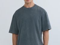 Базовая футболка с эффектом стирки, Серый